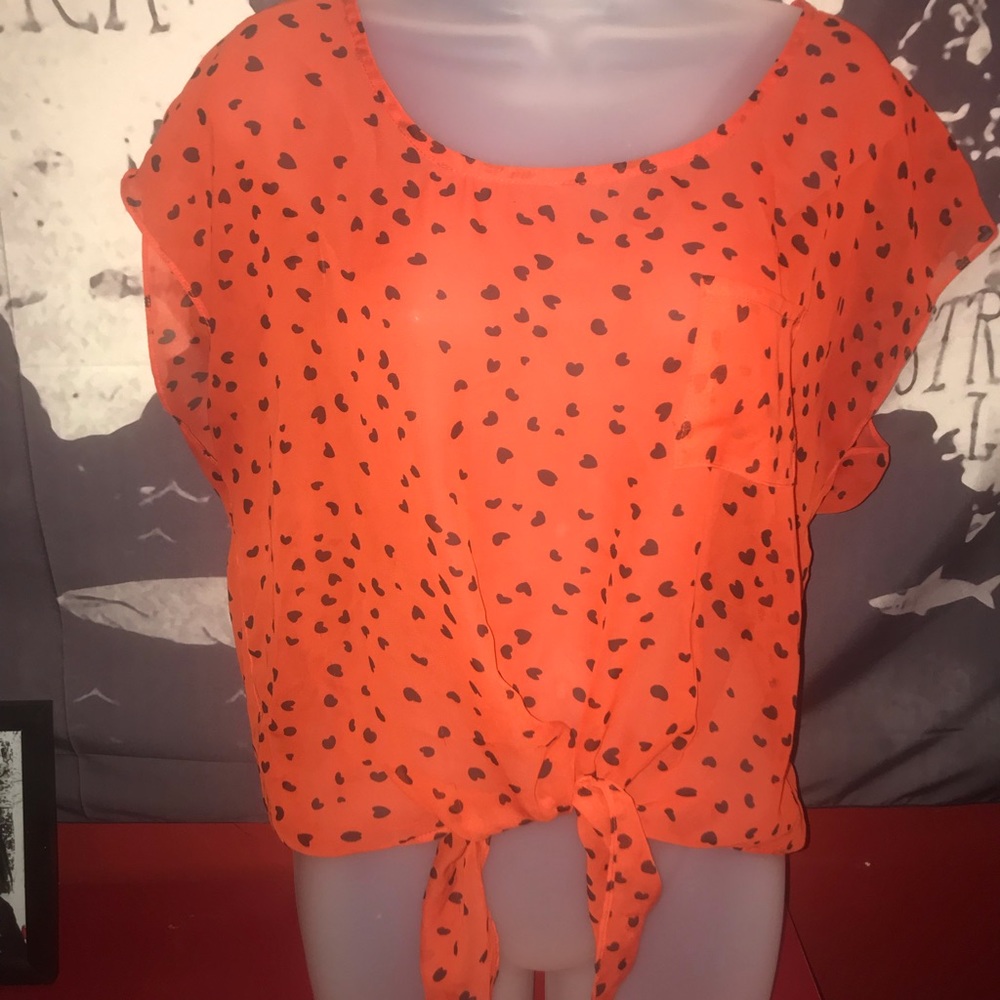 Orange 🍊 polyester tye-up shit